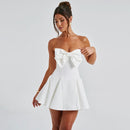 Malia Strapless Bow Mini Dress - Cinderella