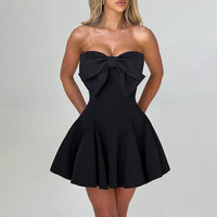 Malia Strapless Bow Mini Dress - Cinderella