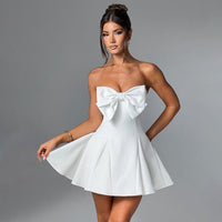 Malia Strapless Bow Mini Dress - Cinderella