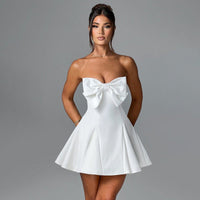 Malia Strapless Bow Mini Dress - Cinderella