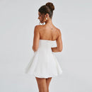 Malia Strapless Bow Mini Dress - Cinderella