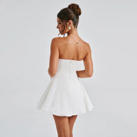 Malia Strapless Bow Mini Dress - Cinderella