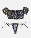 Mesh Butterfly Bra and Panty Set - Cinderella