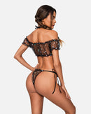 Mesh Butterfly Bra and Panty Set - Cinderella