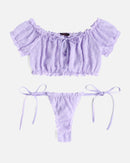 Mesh Butterfly Bra and Panty Set - Cinderella
