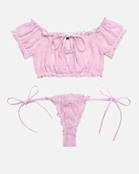 Mesh Butterfly Bra and Panty Set - Cinderella