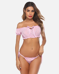 Mesh Butterfly Bra and Panty Set - Cinderella