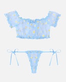 Mesh Butterfly Bra and Panty Set - Cinderella