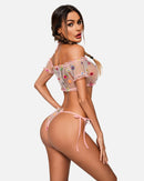 Mesh Butterfly Bra and Panty Set - Cinderella