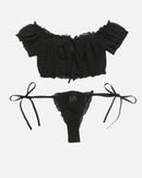 Mesh Butterfly Bra and Panty Set - Cinderella