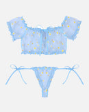 Mesh Butterfly Bra and Panty Set - Cinderella
