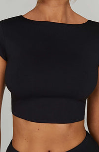 Midnight Elegance Blouse- Black - Cinderella