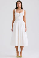 Mila Midi Dress - Ivory - Cinderella
