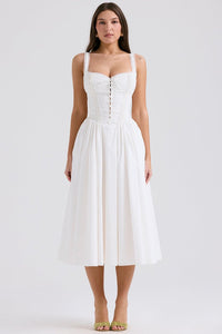 Mila Midi Dress - Ivory - Cinderella