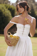 Mila Midi Dress - Ivory - Cinderella