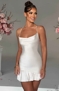 Nicola Mini Dress - Ivory - Cinderella