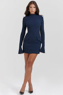 Nova Mini Dress - Navy Blue - Cinderella