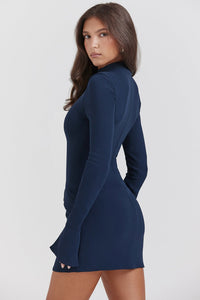 Nova Mini Dress - Navy Blue - Cinderella