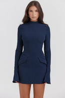 Nova Mini Dress - Navy Blue - Cinderella