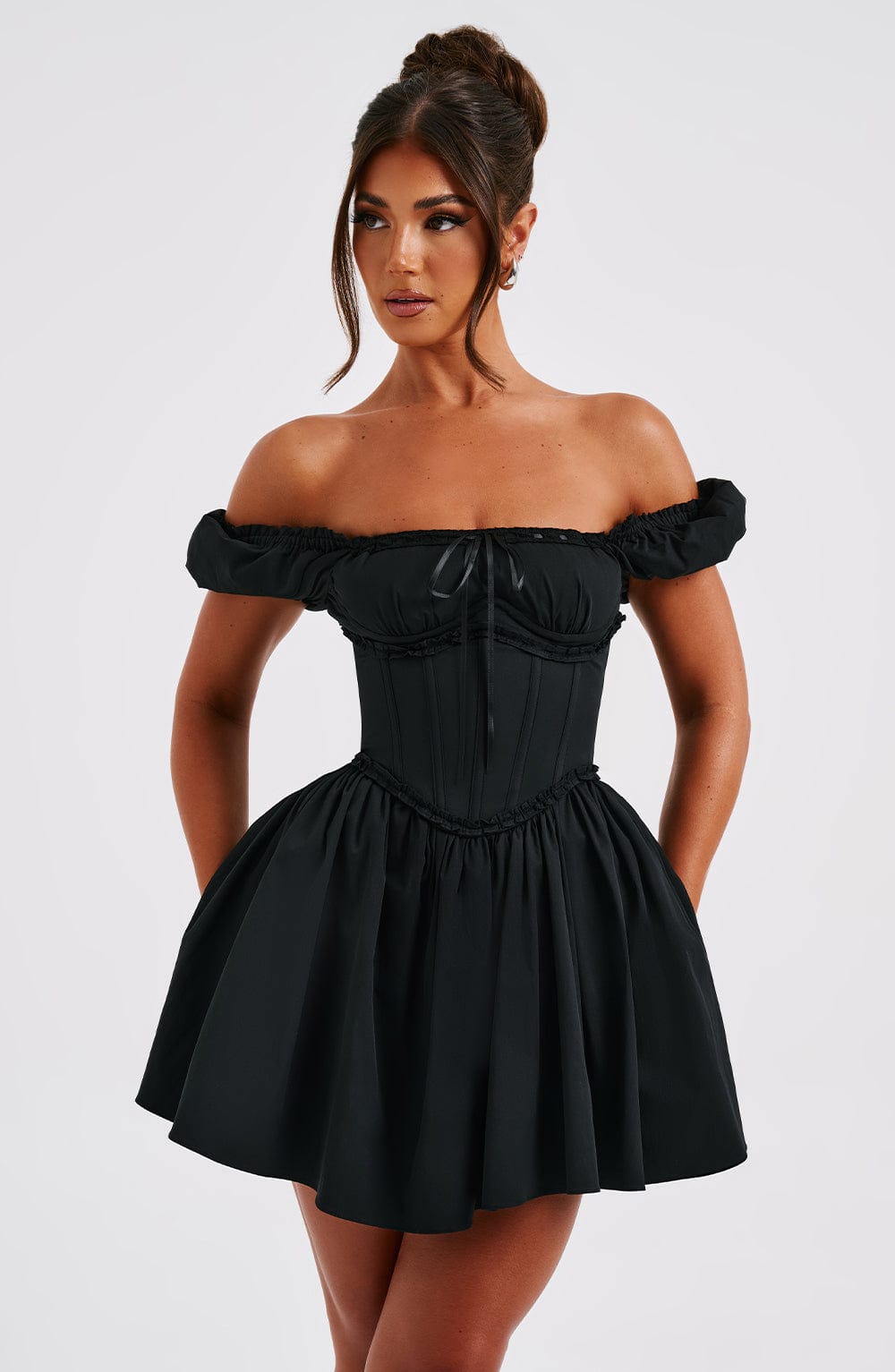 Minivestido Phoebe-Negro