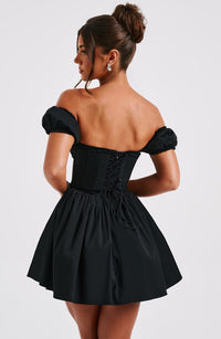 Phoebe Mini Dress-Black - Cinderella