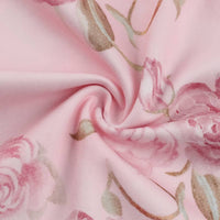 Pink Bloom Tie - Strap Bodycon Dress - Cinderella