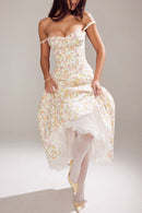 Rosalia Maxi Sundress - Ivory Meadow - Cinderella