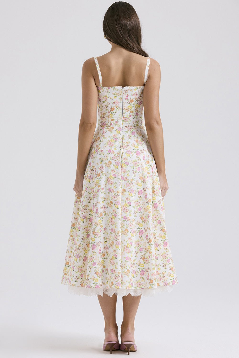 Rosalia Maxi Sundress - Ivory Meadow - Cinderella