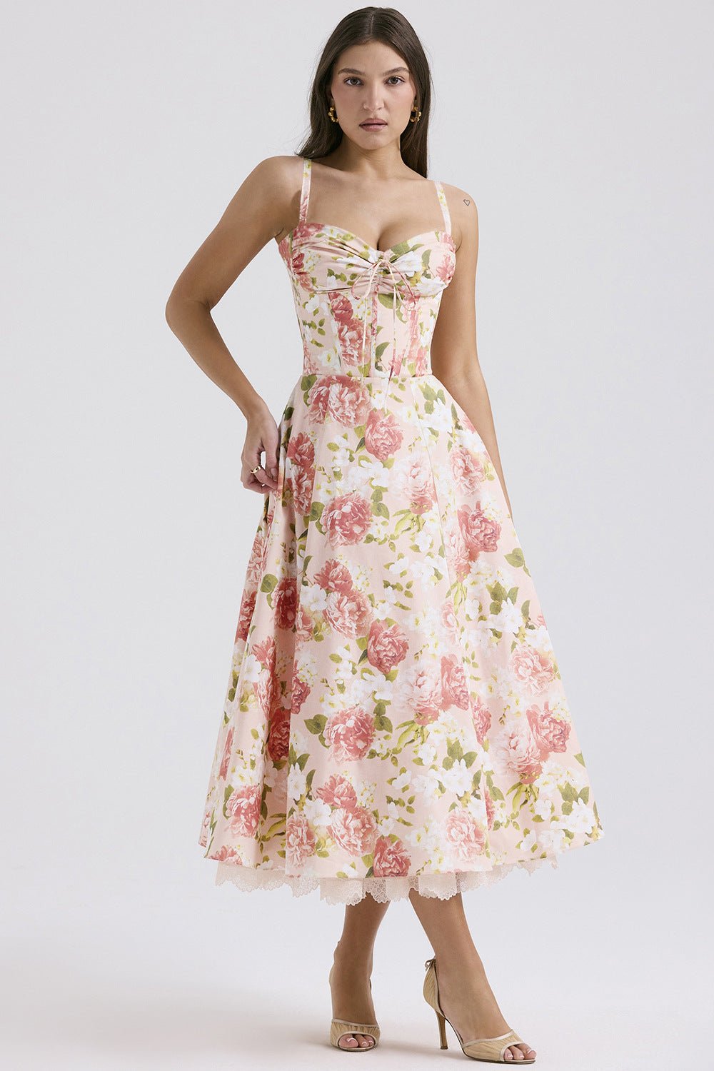 Rosalia Maxi Sundress - Pink Peony - Cinderella