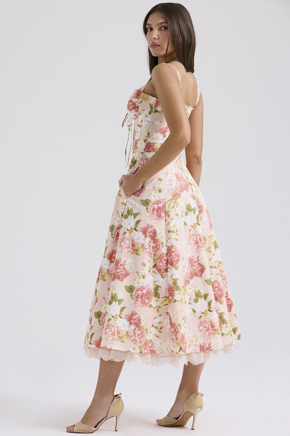 Rosalia Maxi Sundress - Pink Peony - Cinderella