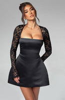 Sadie Mini Dress - Black - Cinderella