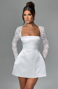 Sadie Mini Dress - Ivory - Cinderella