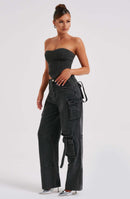 Shadow Veil Cargo Pant-Black - Cinderella
