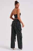 Shadow Veil Cargo Pant-Black - Cinderella