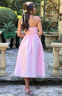 Sienna Midi Dress - Blush - Cinderella
