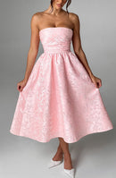 Sienna Midi Dress - Blush - Cinderella