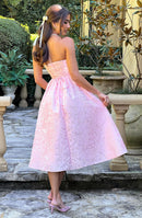 Sienna Midi Dress - Blush - Cinderella