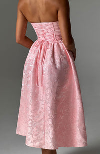 Sienna Midi Dress - Blush - Cinderella