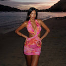 Sunflare Cut - Out Mini Dress - Cinderella