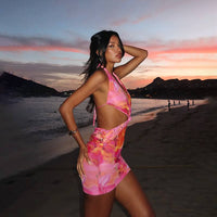 Sunflare Cut - Out Mini Dress - Cinderella