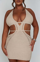 Sylvia Mini Dress - Cream - Cinderella