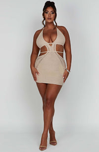Sylvia Mini Dress - Cream - Cinderella