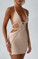 Sylvia Mini Dress - Cream - Cinderella
