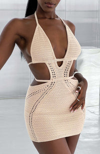 Sylvia Mini Dress - Cream - Cinderella