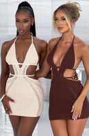 Sylvia Mini Dress - Cream - Cinderella