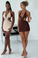 Sylvia Mini Dress - Cream - Cinderella