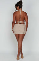 Sylvia Mini Dress - Cream - Cinderella