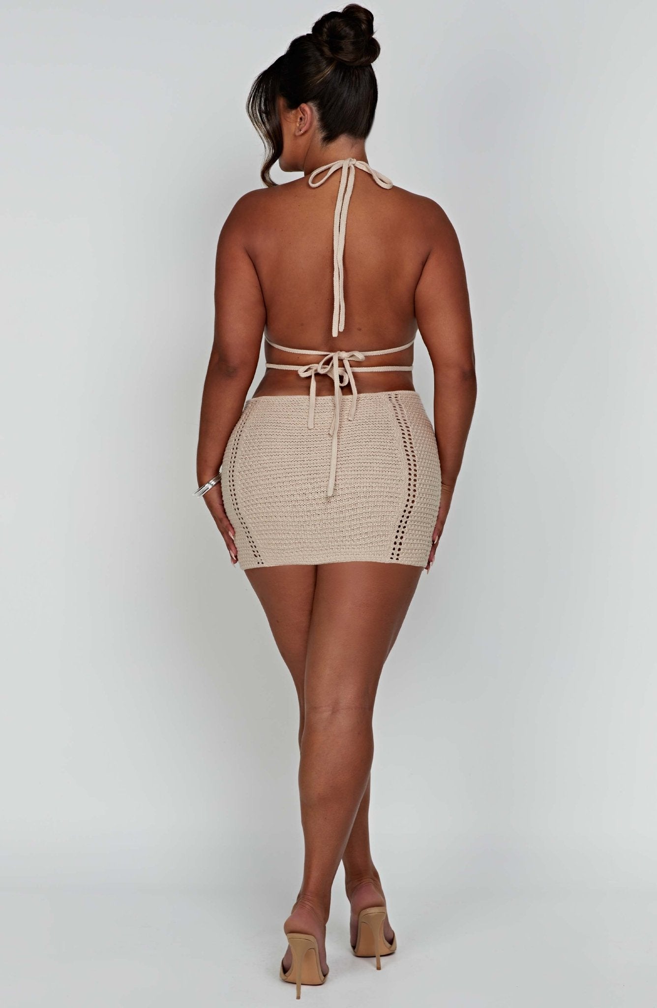Sylvia Mini Dress - Cream - Cinderella