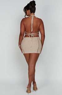 Sylvia Mini Dress - Cream - Cinderella