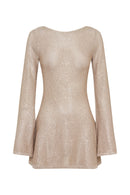 Taupe Twilight Sequin Mini Dress - Cinderella